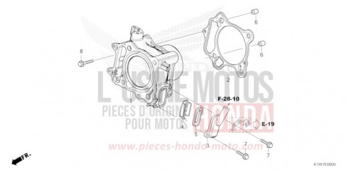 CYLINDER/REED VALVE SH350ASR de 2024